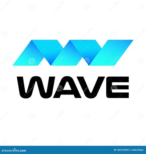 Digital Transformation. Logo Design. Blue Wave. Vector Stock ...