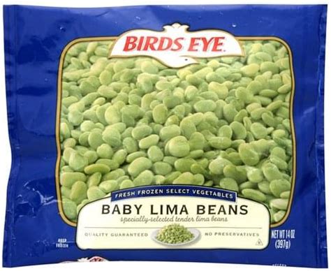Birds Eye Baby Lima Beans - 14 oz, Nutrition Information | Innit