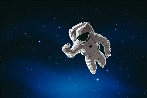 Astronaut Floating In Space Clip Art