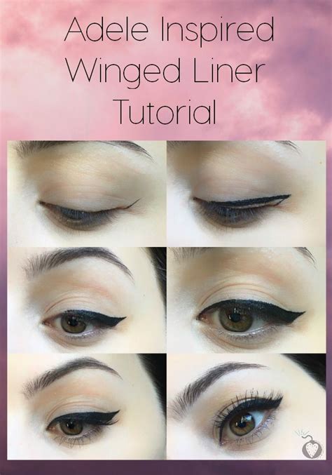 Adele Winged Liner Tutorial | Makeup tutorial eyeliner, Winged liner tutorial, Liner tutorial