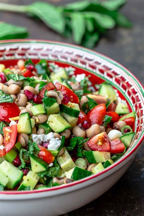 Mediterranean black eyed pea salad (bold & healthy) | The Mediterranean Dish