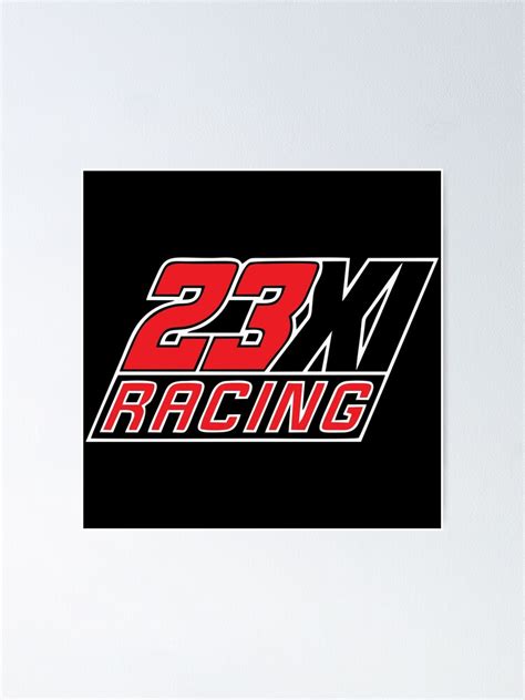 "Dazzling 23XI RACING Logo" Poster for Sale by cerwaminsa | Redbubble