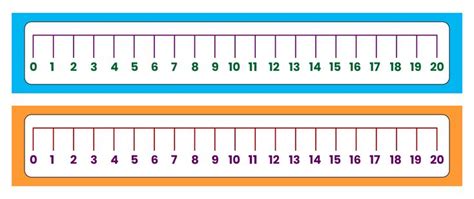 0-20 Number Line Printable