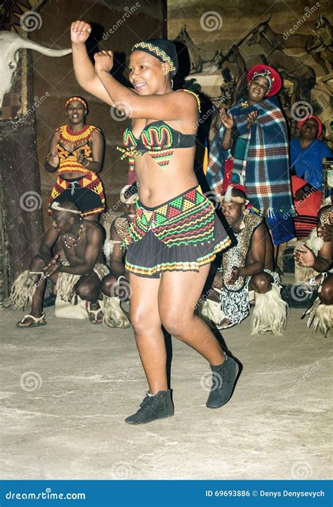 African Tribal Dance in Traditional Handmade Costumes. Editorial Photo ...