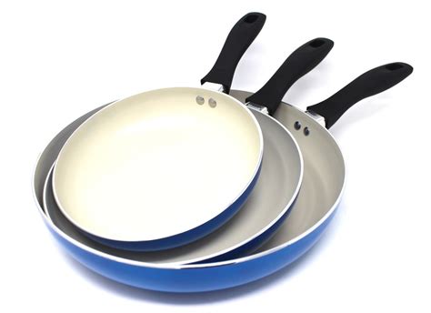 CONCORD 3PC Ceramic Non Stick Fry Pan Set Eco Friendly Frying Induction Cookware - Other Cookware