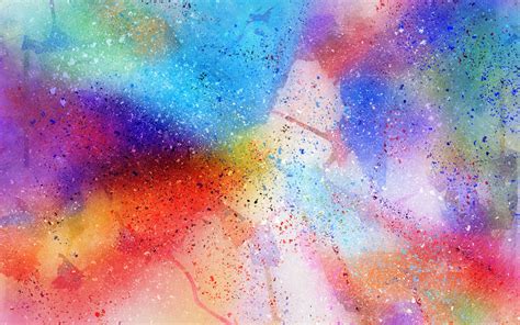 Wallpaper Abstract watercolor background, spots, rainbow colors 2880x1800 Picture, Image