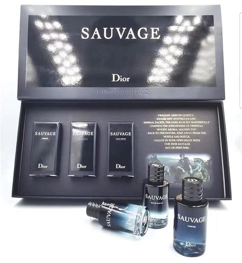 Dior Sauvage gift set (10ml x 3), Beauty & Personal Care, Fragrance & Deodorants on Carousell