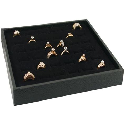 Jewelry Display Case Box 36 Ring Velvet Insert New - Walmart.com