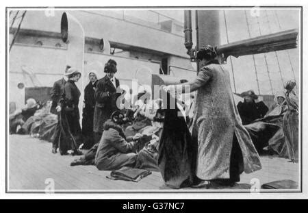 Titanic survivors aboard rescue ship Carpathia Stock Photo: 47200326 - Alamy