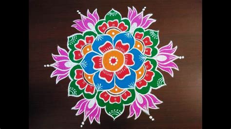 Sankranthi Muggulu With Colors * Sankranthi Diwali Rangoli Designs 2020 * Pongal Kolam Designs ...