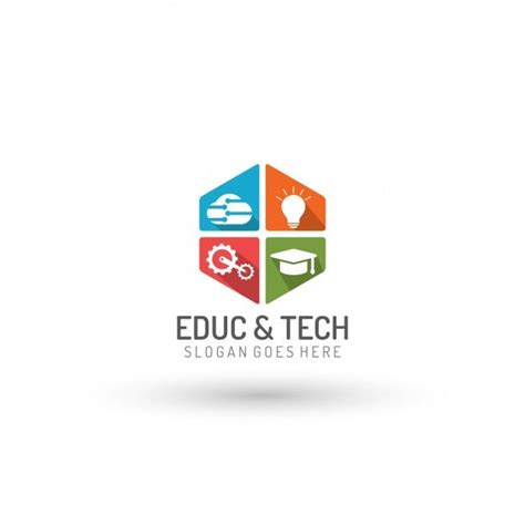 Education and technology logo template | Free Vector #Freepik # ...