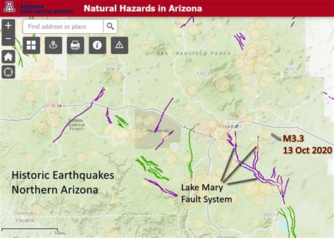 Magnitude 3.3 earthquake occurs eight miles east of Flagstaff, Arizona ...