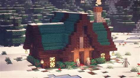 5 best cozy Minecraft winter cabin blueprints