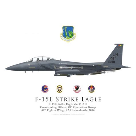 F-15E Strike Eagle, CO 48th Operations Group, 48th Fighter Wing, Lakenheath - Bravo Bravo Aviation