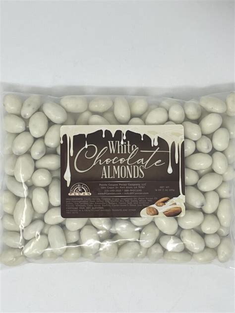 White Chocolate Almonds 16 oz | Pointe Coupee Pecan