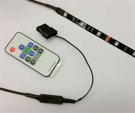 BUDGET PC CASE RGB FLEXI LED STRIP COLOUR CHANGE LIGHT - 40cm STRIP EUR ...