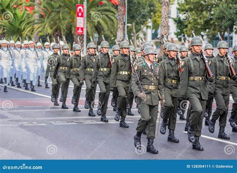 Turkish Soldiers March for Military Parade in Turkey Editorial Photo ...