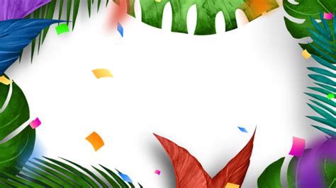 Brazilian Carnival Border Plant, Brazil, Carnival, Frame PNG ...