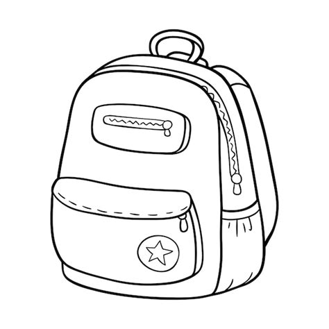 School Bag Coloring Page Images - Free Download on Freepik