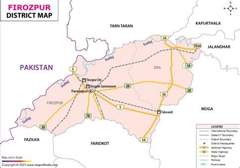 Firozpur District Map