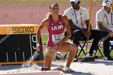 Heptathlon Long Jump Anna Hall Usa Editorial Stock Photo - Stock Image ...