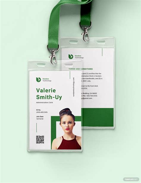 FREE Horizontal ID Card Templates & Examples - Edit Online & Download | Template.net