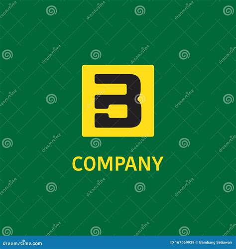 Letter B Alphabet Company Logo Design Template, Rectangle, Square Shape ...