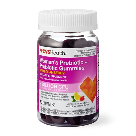 CVS Health Women's Prebiotic + Probiotic Gummies, 50CT | Pick Up In ...