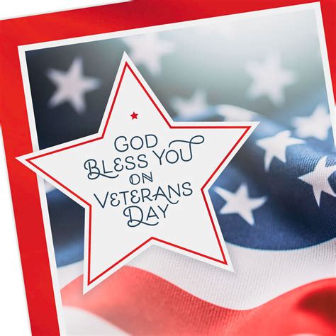 God Bless You Religious Veterans Day Card - Greeting Cards - Hallmark