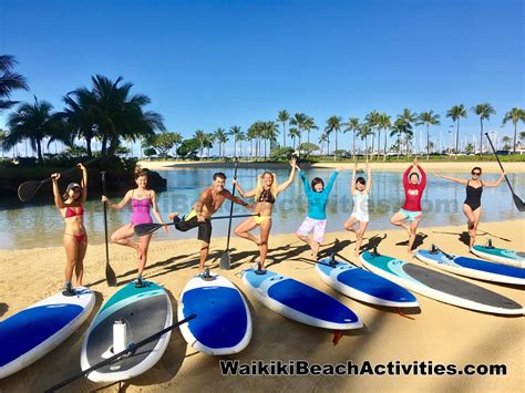 Standup Paddle Yoga - Waikiki Beach Activities - Waikiki Beach ...