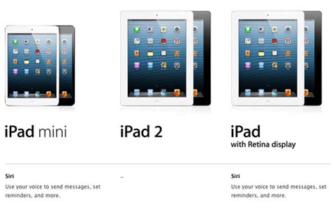 iPad Mini Supports Siri, iPad 2 Still Doesn't - Mac Rumors