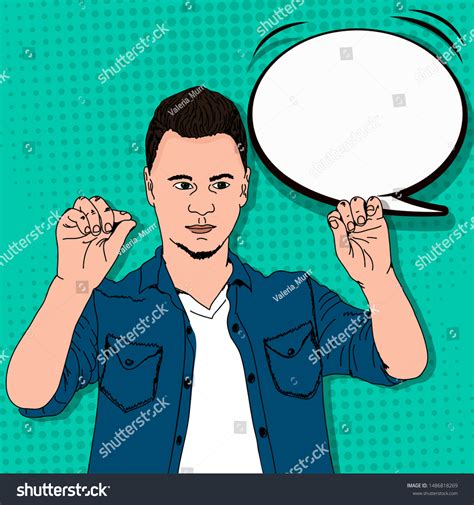 Comic Guy Pop Art Retro Vector Stock Vector (Royalty Free) 1486818269 | Shutterstock