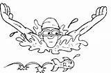 Coloring Pages  Swimming Page Toddler sketch template