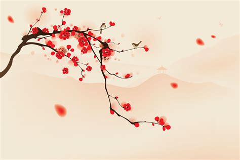 Blossom Tree Vector – Print A Wallpaper