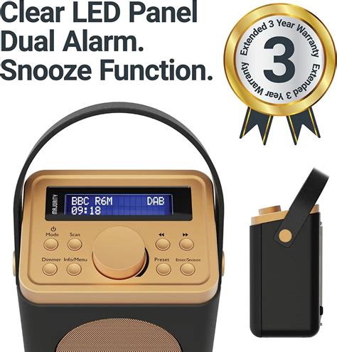 DAB+ Digital and FM Bluetooth radio | Battery Powered Portable DAB ...