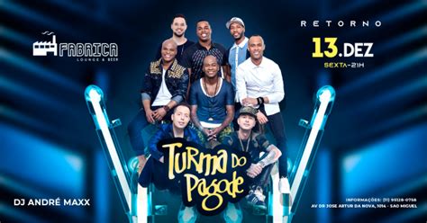 Turma do Pagode 13 de Dezembro em São Paulo - Sympla