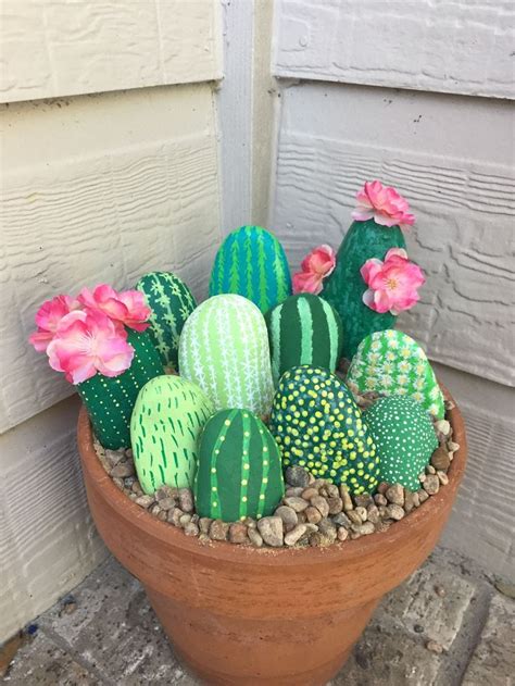 Romantic Home Decor in 2020 | Cactus decor, Rock crafts, Crafts