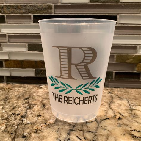 16oz Frost Flex Personalized Cups Housewarming Monogrammed | Etsy