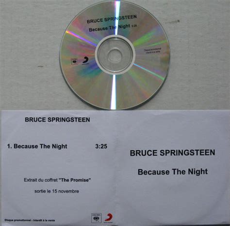 Bruce Springsteen - Because The Night (2009, CDr) | Discogs