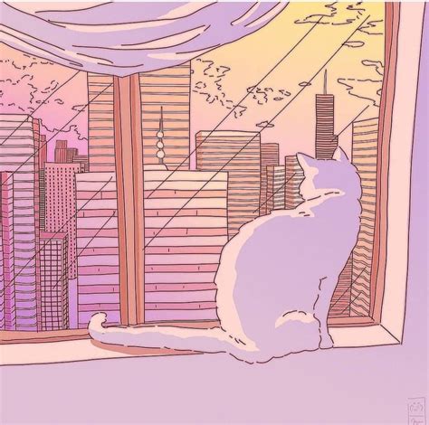 Aesthetic Desktop Wallpaper Cat Theme Desktop Wallpaper Art Cute | The ...