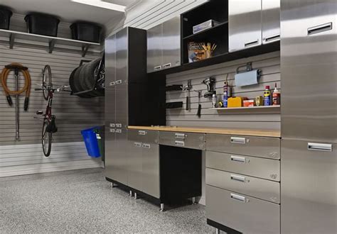 Hercke Stainless Steel Garage Cabinets. Modular stack-able cabinets. These cabinets and drawers ...