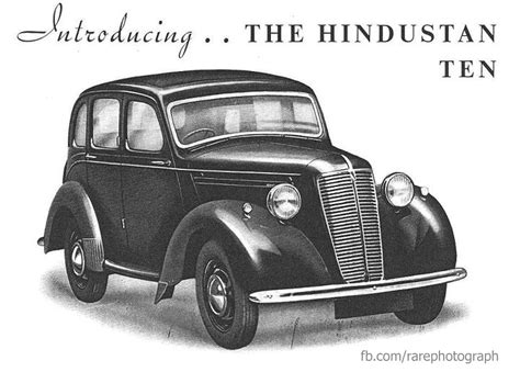 Rare Photograph: First Indian made Car - Hindustan-10 (1950)