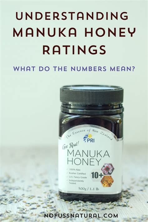 Manuka Honey Ratings - What Do the Numbers Mean? - No Fuss Natural