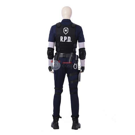 Resident Evil 2 Cosplay Costume Leon S. Kennedy R.P.D. Suit Costumes ...