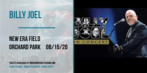 Billy Joel Tickets | 14th August | Highmark Stadium