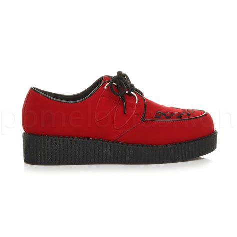 MENS GOTH PUNK ROCKABILLY BROTHEL CREEPERS VINTAGE WEDGE PLATFORM SHOES ...