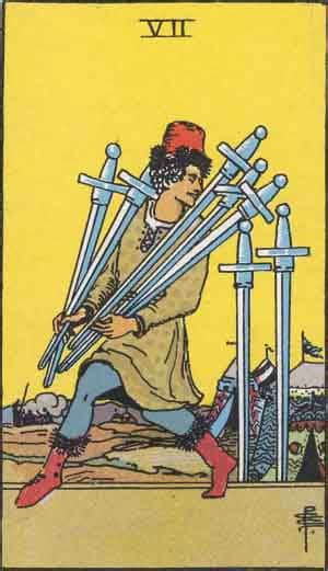 Tarot Card by Card - Seven of Swords - The Tarot Lady