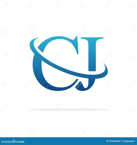 CJ Creative Logo Design Vector Art Stock Vector - Illustration of blue ...