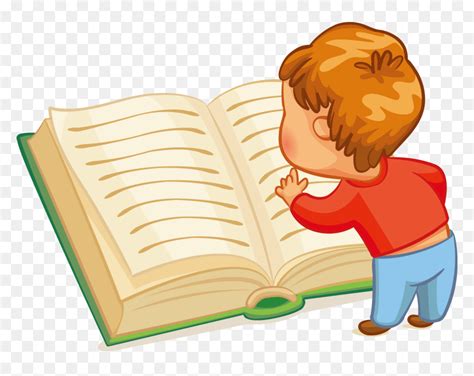 Transparent Kid Reading Clipart - Children Reading Books Clipart Png ...