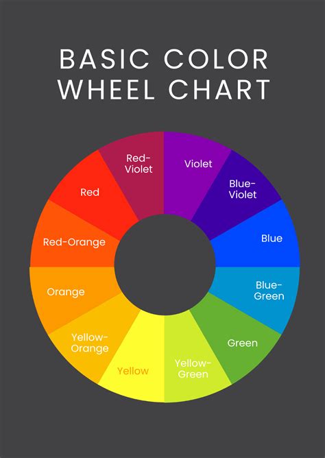 FREE Color Wheel Chart Templates & Examples - Edit Online & Download | Template.net